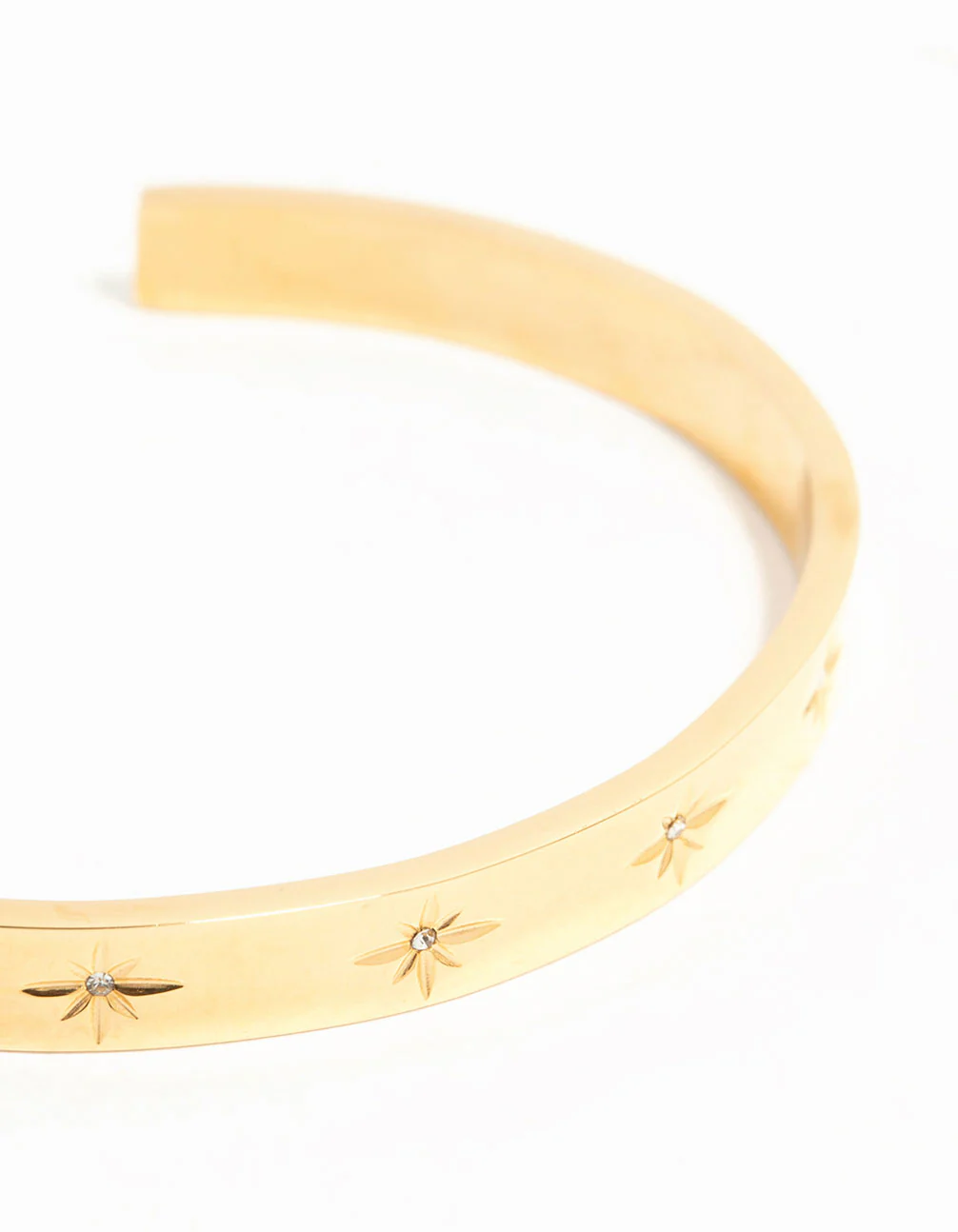 Waterproof Gold Plated Stainless Steel Celestial Wrist Cuff - Image 2