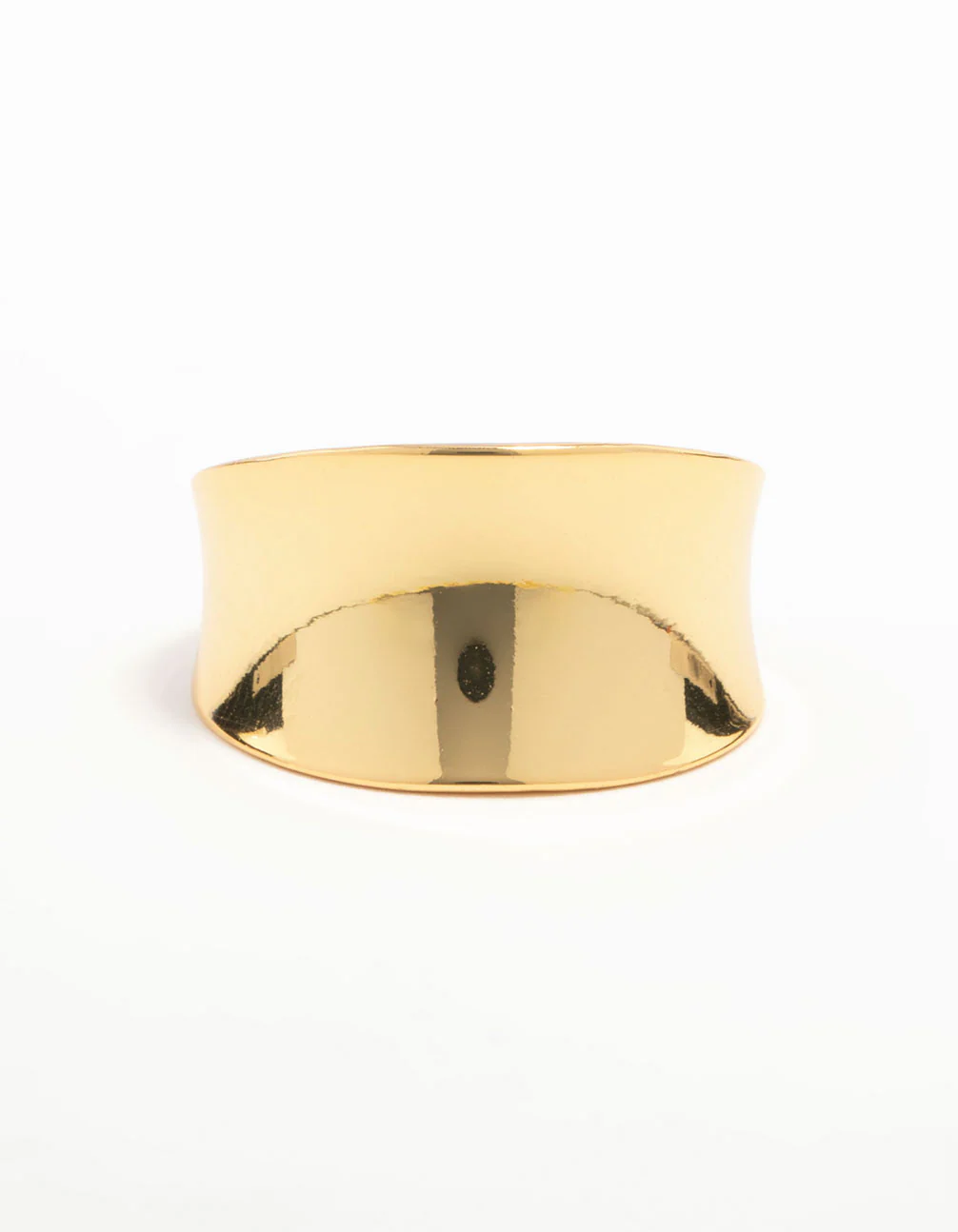 Waterproof Gold Plated Stainless Steel Chunky Ring - Image 3