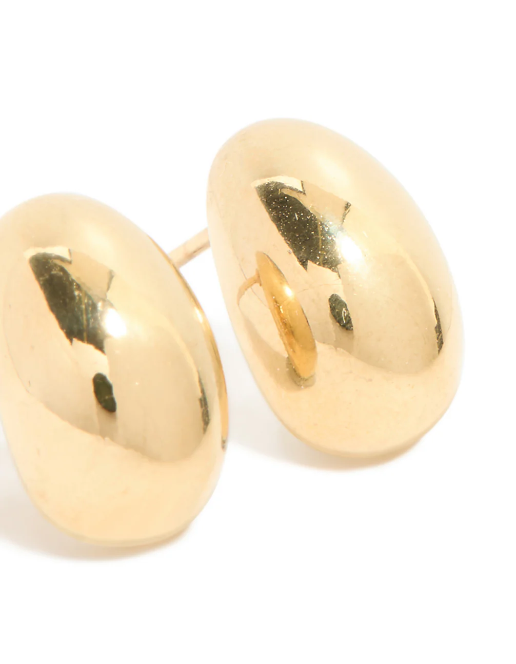 Waterproof Gold Plated Stainless Steel Chunky Stud Earrings - Image 5