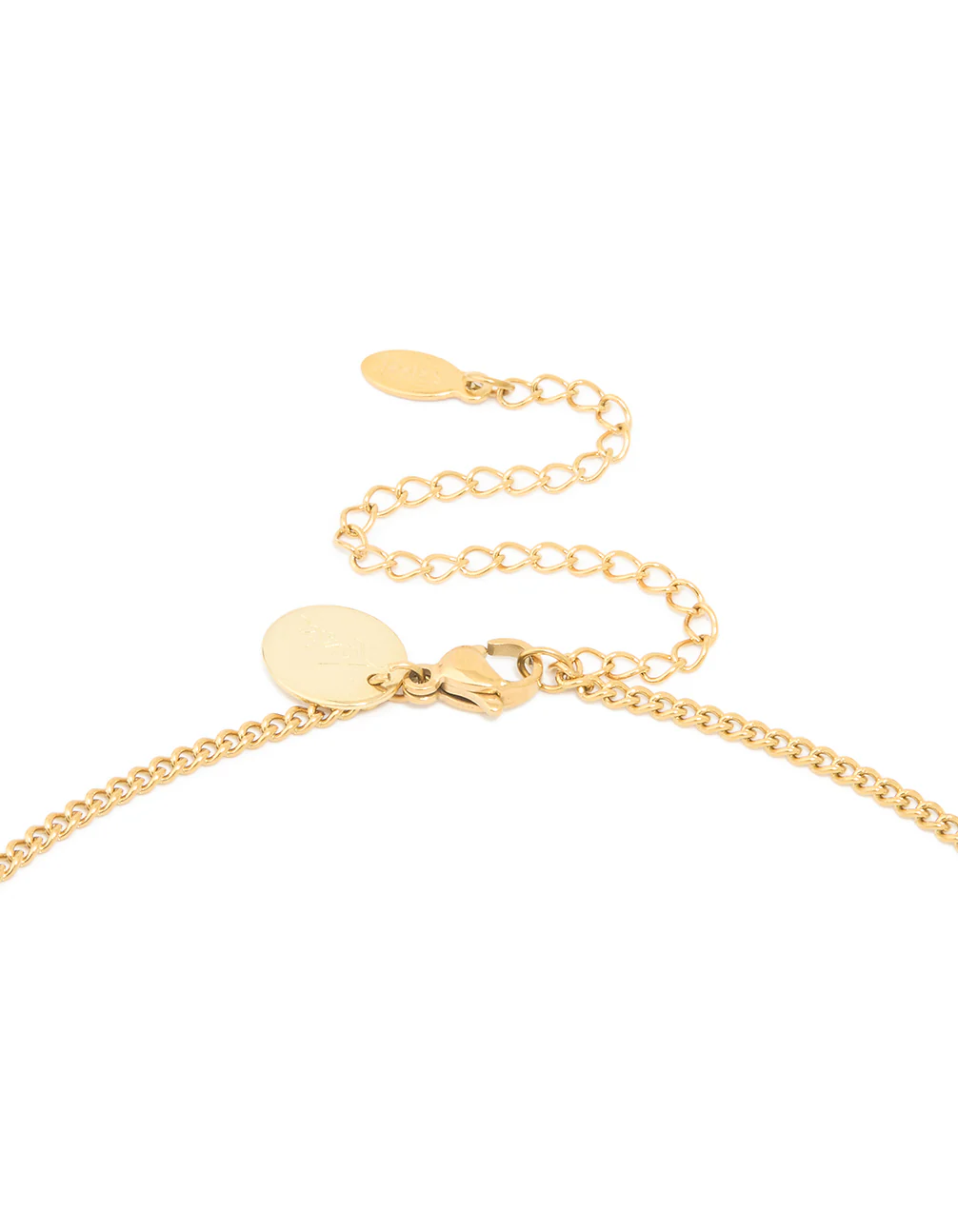 Waterproof Gold Plated Stainless Steel Circle Capricorn Zodiac Sign Necklace - Image 5