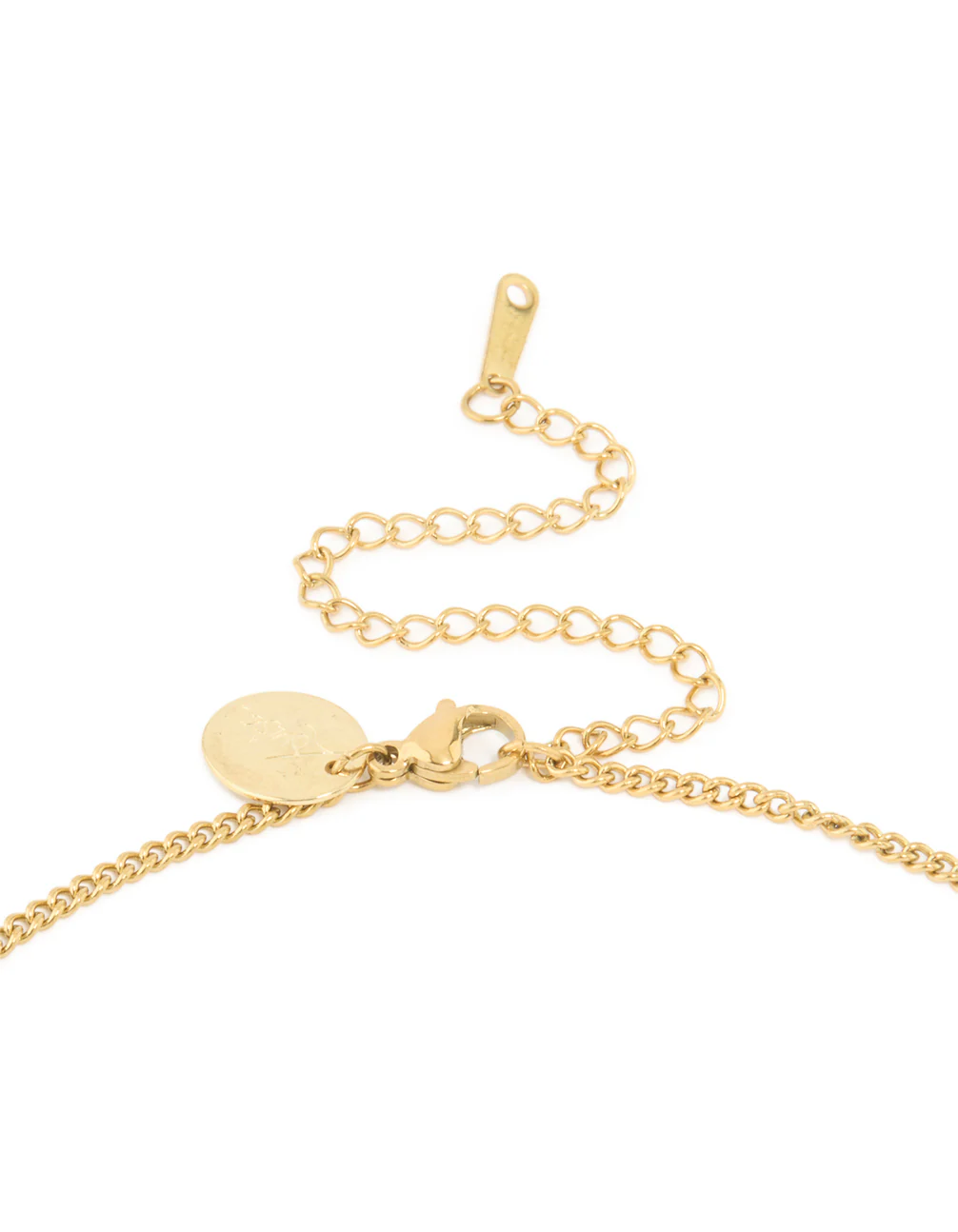Waterproof Gold Plated Stainless Steel Circle Leo  Zodiac Sign Necklace - Image 3