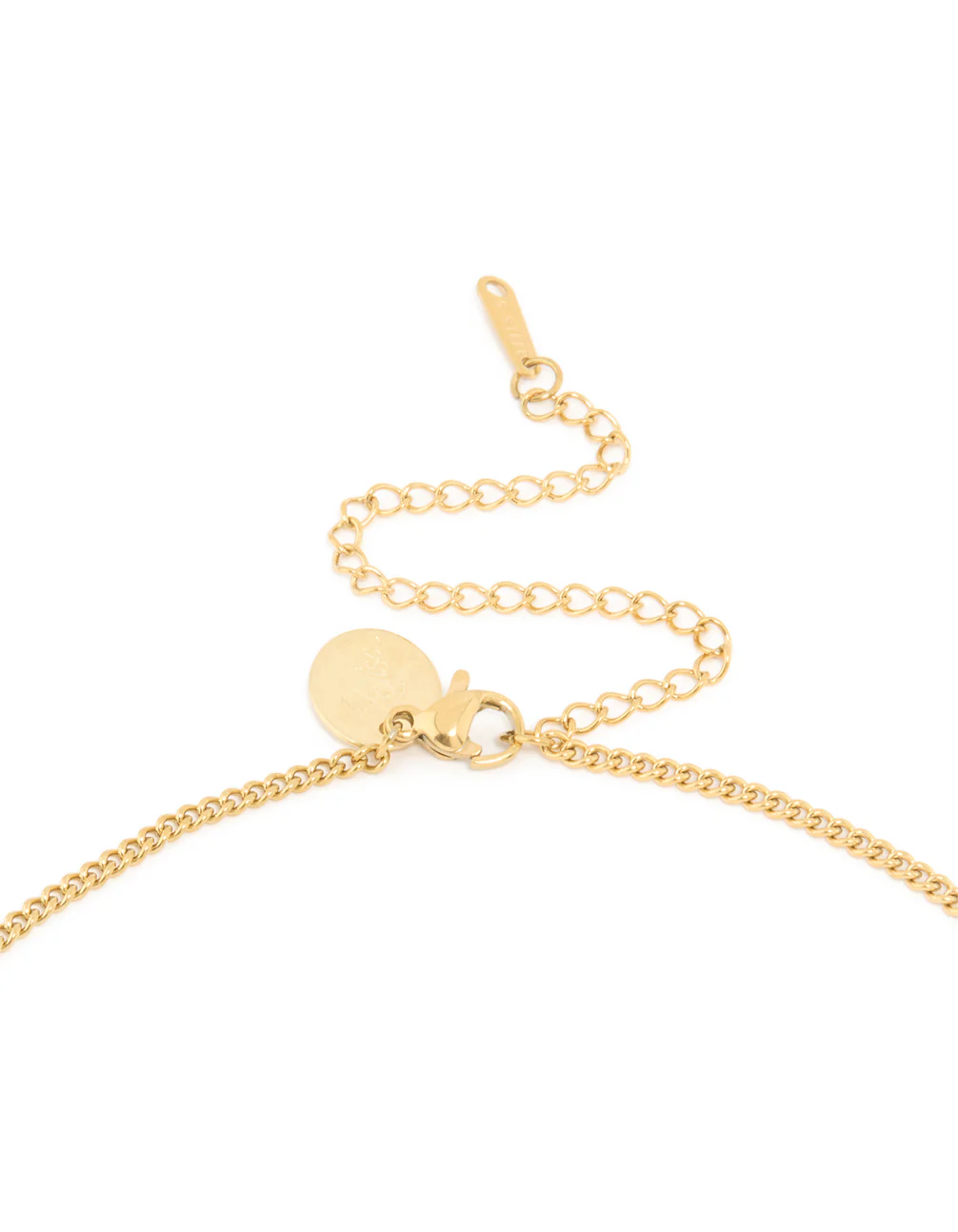 Waterproof Gold Plated Stainless Steel Circle Scorpio Zodiac Sign Necklace - Image 3