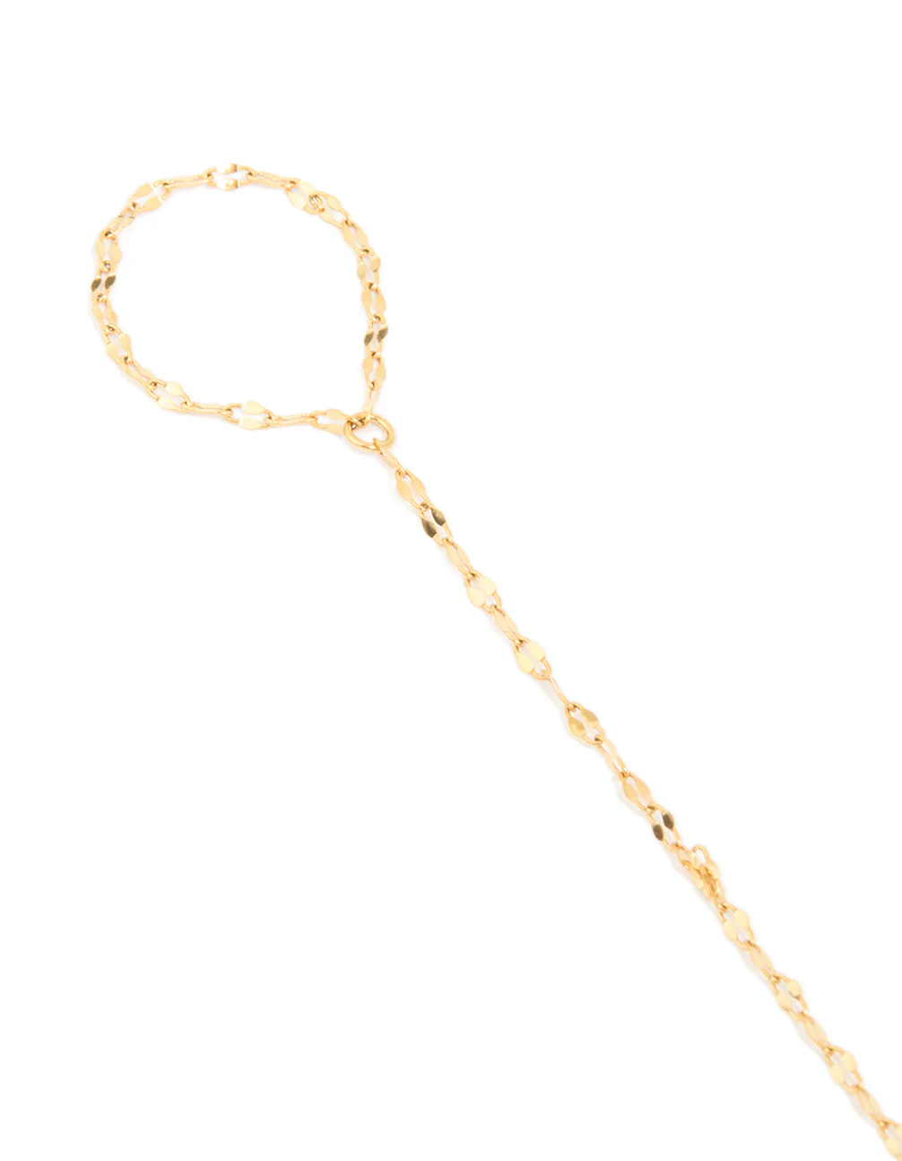 Waterproof Gold Plated Stainless Steel Classic Hand Chain - Image 2