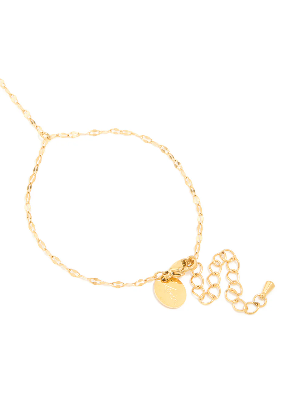 Waterproof Gold Plated Stainless Steel Classic Hand Chain - Image 3