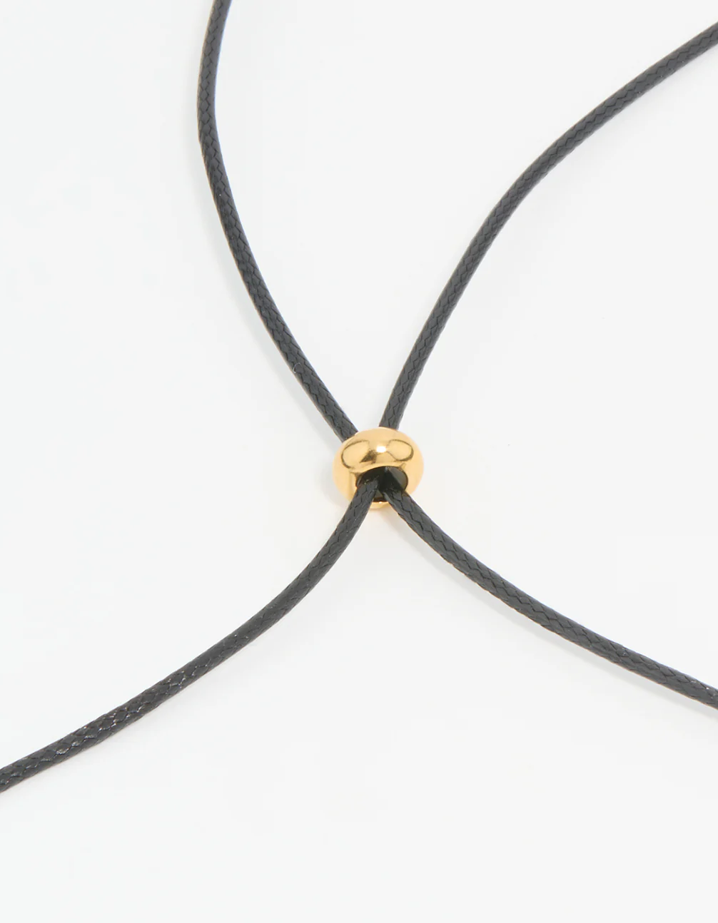 Waterproof Gold Plated Stainless Steel Cord Pendant Necklace - Image 3