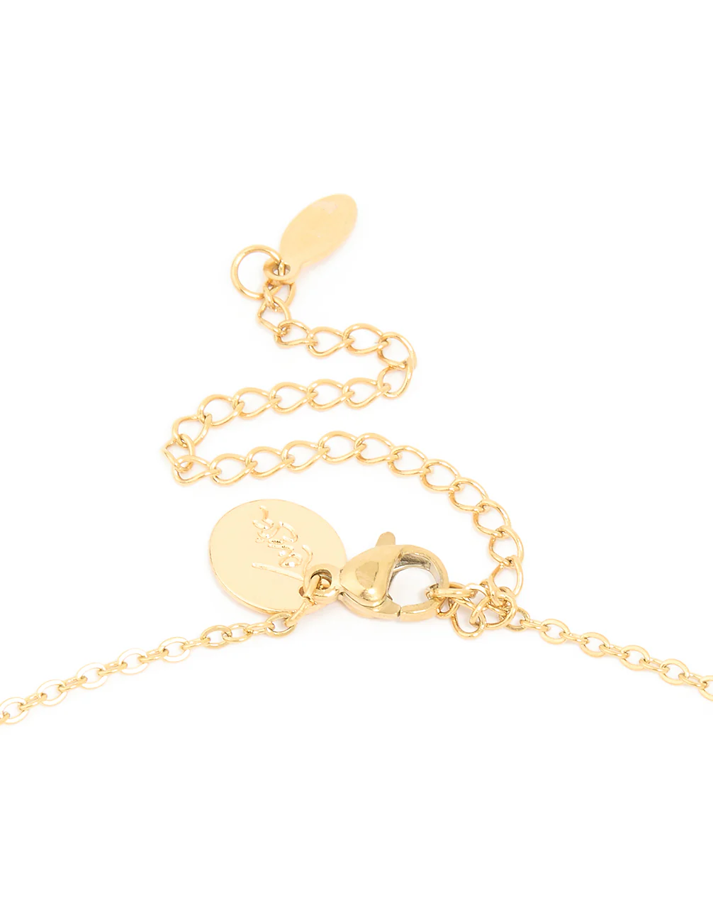 Waterproof Gold Plated Stainless Steel Cross & Mary Pendant Necklace - Image 5