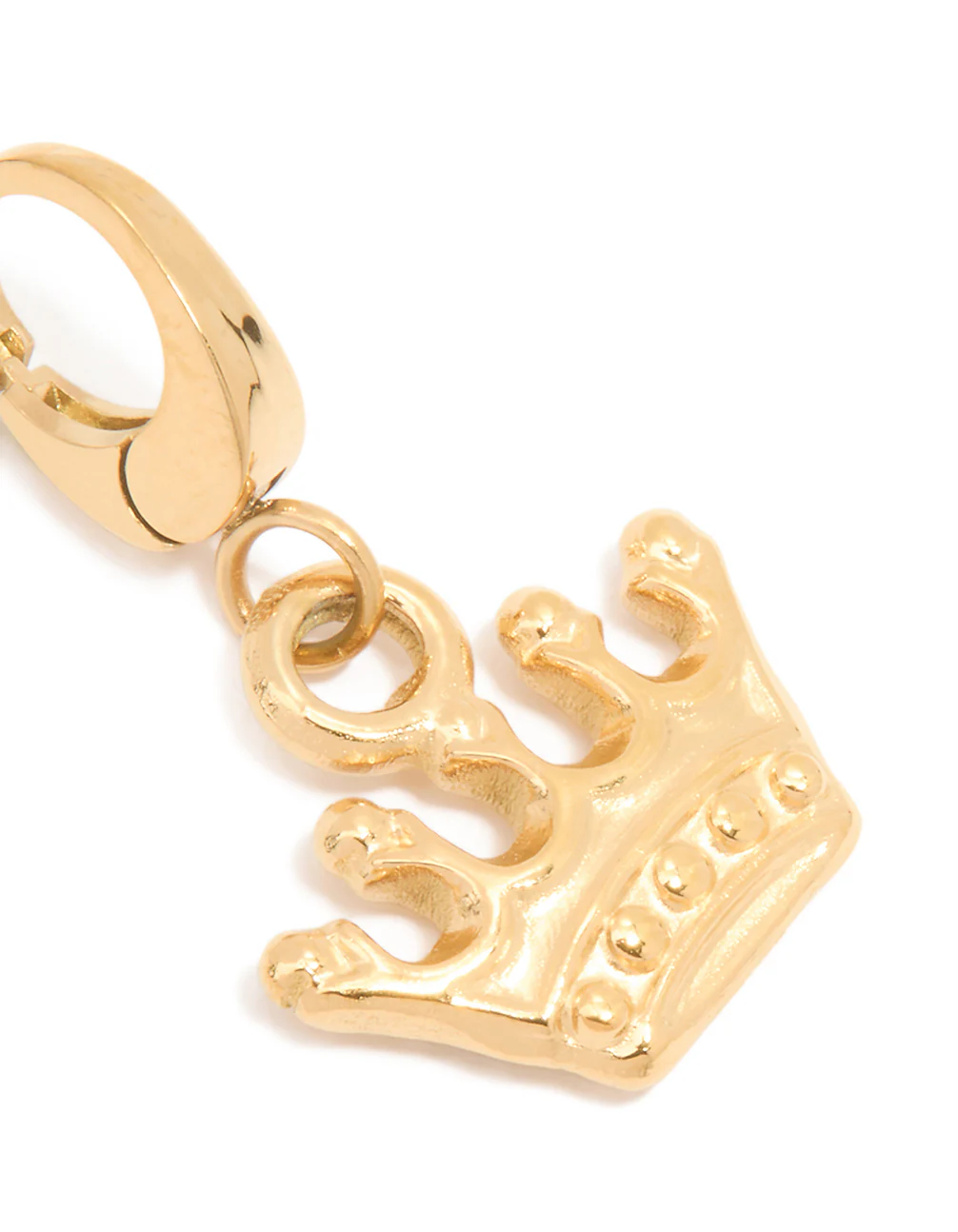 Waterproof Gold Plated Stainless Steel Crown Charm - Image 2