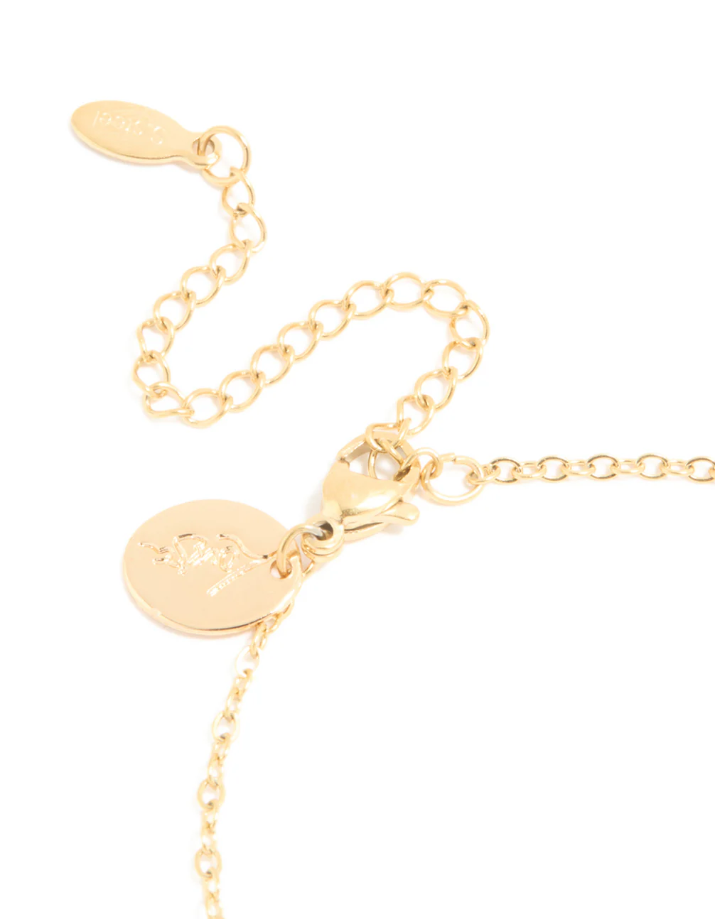 Waterproof Gold Plated Stainless Steel Cubic Zirconia Aquarius Zodiac Sign Bracelet - Image 5