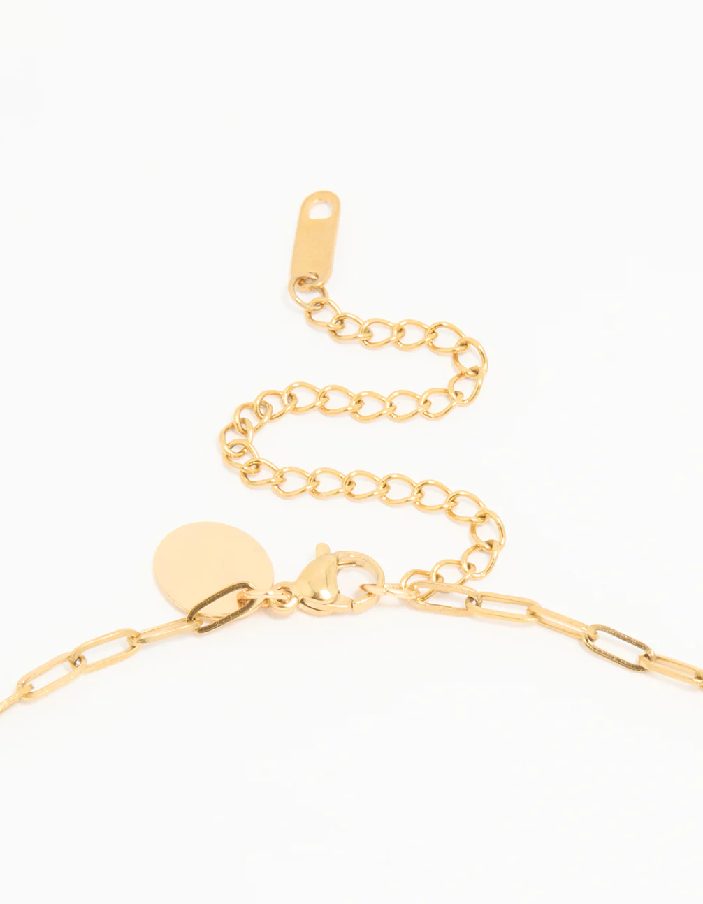 Waterproof Gold Plated Stainless Steel Cubic Zirconia Butterfly Chain Necklace - Image 3