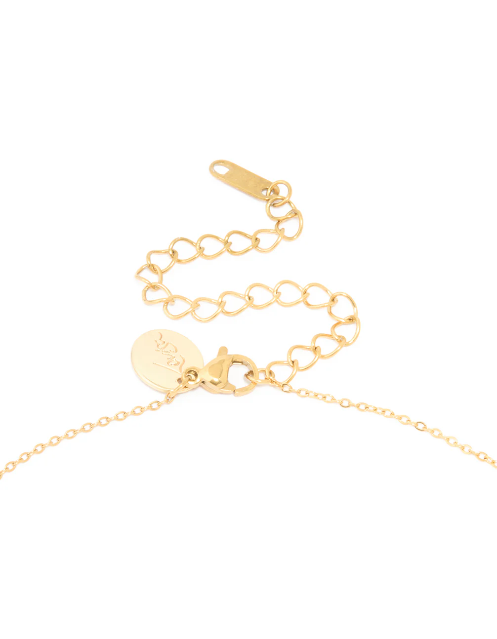 Waterproof Gold Plated Stainless Steel Cubic Zirconia Cancer Zodiac Sign Necklace - Image 5