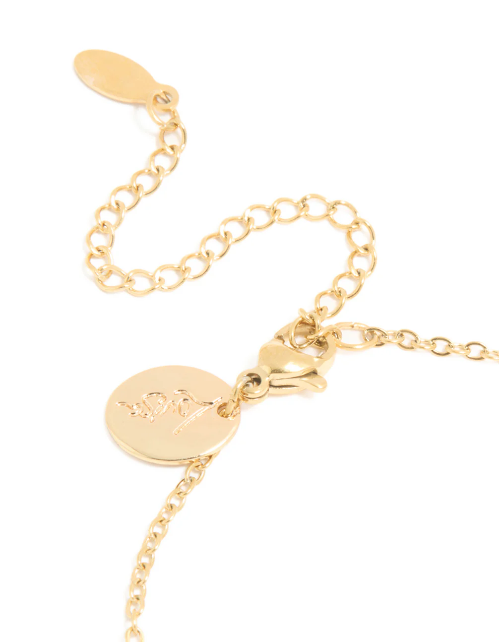Waterproof Gold Plated Stainless Steel Cubic Zirconia Capricorn Zodiac Sign Bracelet - Image 5