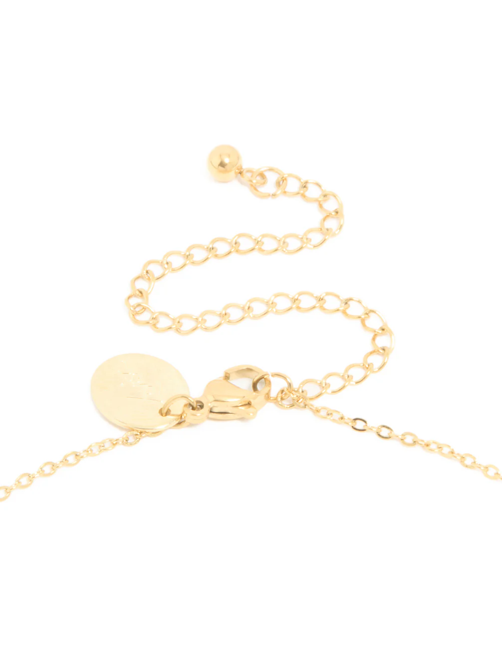 Waterproof Gold Plated Stainless Steel Cubic Zirconia Claw-Set Pendant Necklace - Image 5