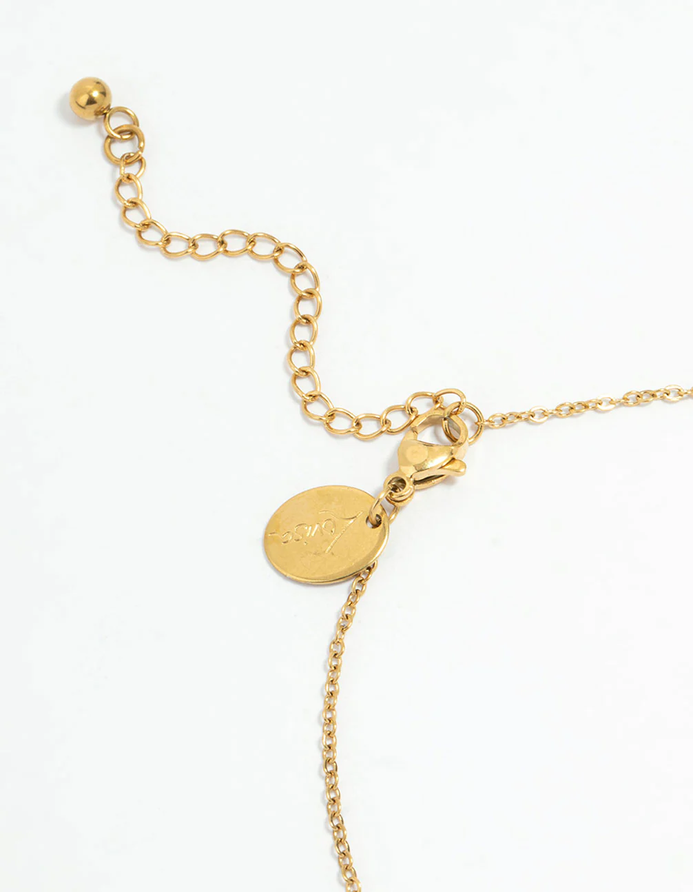 Waterproof Gold Plated Stainless Steel Cubic Zirconia Droplet Anklet - Image 3