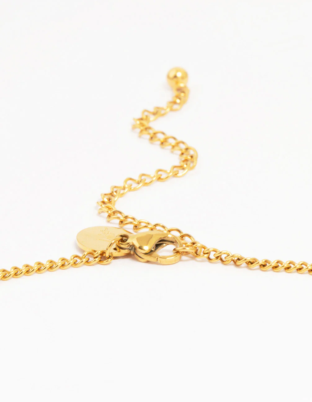 Waterproof Gold Plated Stainless Steel Cubic Zirconia Evil Eye Pendant Necklace - Image 5