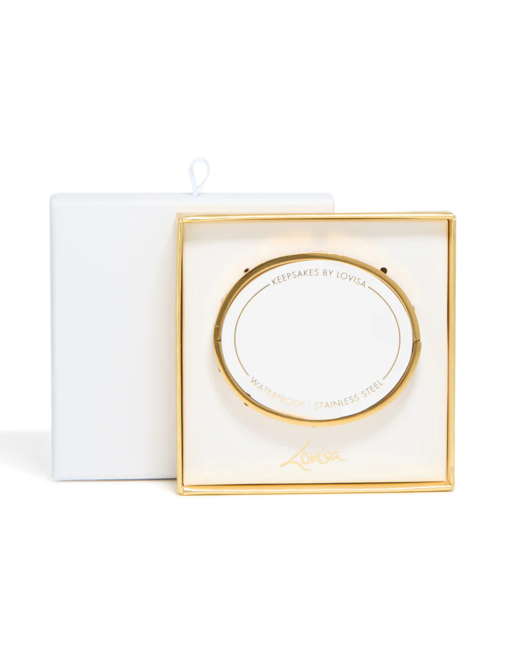 Waterproof Gold Plated Stainless Steel Cubic Zirconia Flower Bangle - Image 5