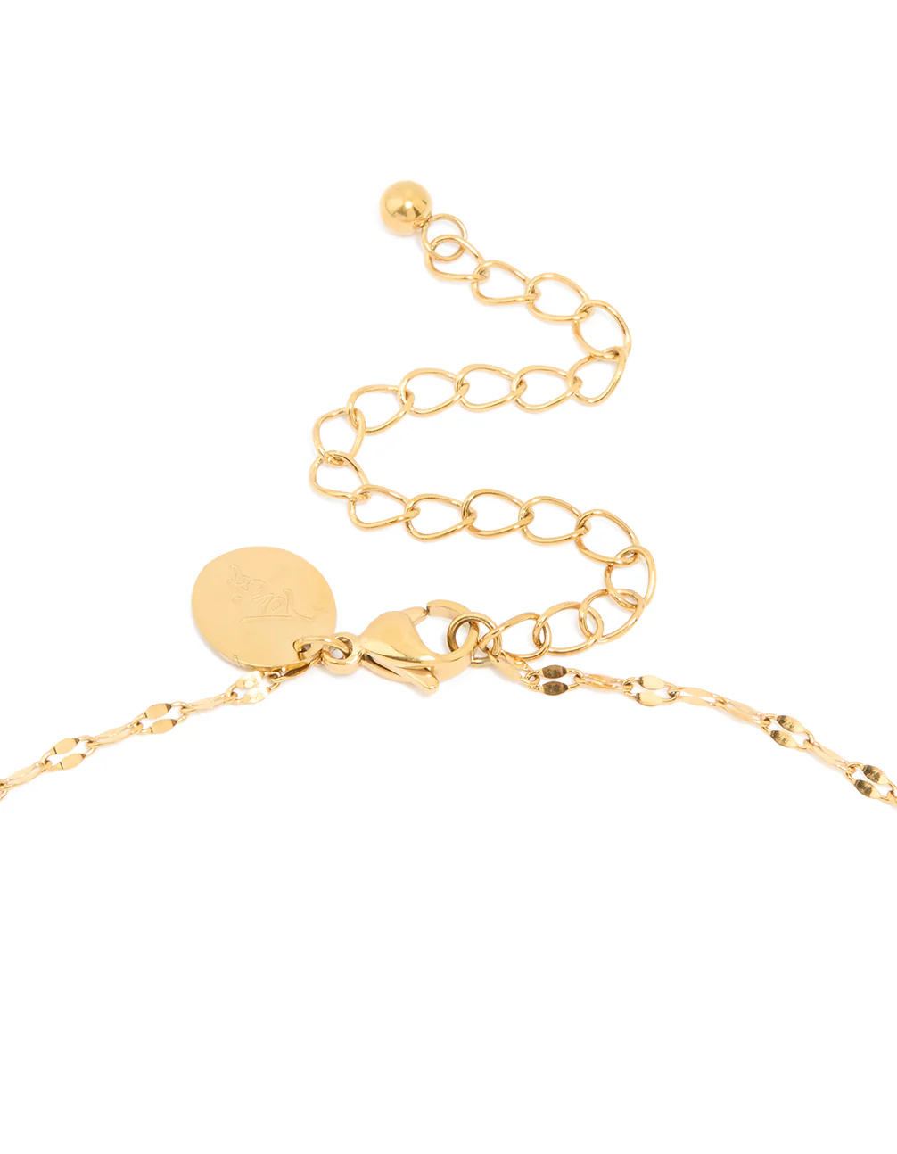 Waterproof Gold Plated Stainless Steel Cubic Zirconia Gothic Cross Fine Necklace - Image 3