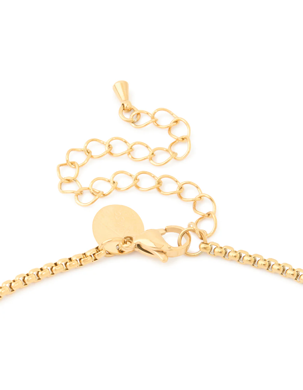 Waterproof Gold Plated Stainless Steel Cubic Zirconia Pavé Cross Necklace - Image 5
