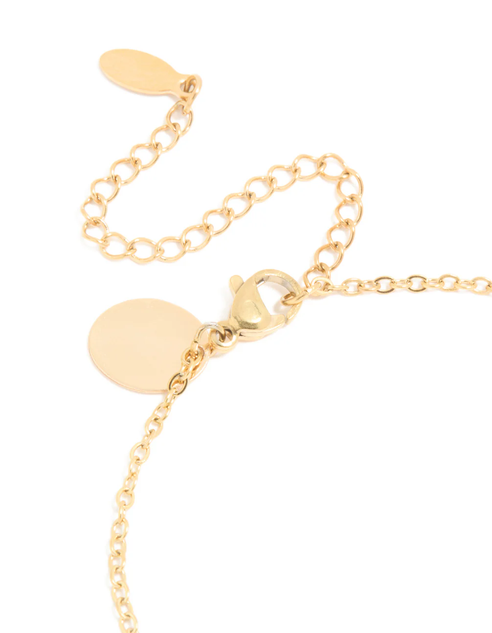 Waterproof Gold Plated Stainless Steel Cubic Zirconia Pisces Zodiac Sign Bracelet - Image 5