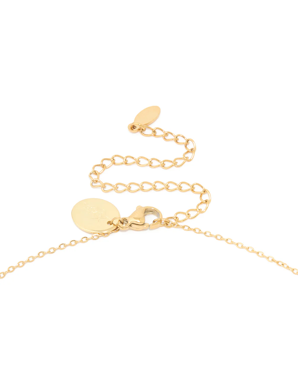 Waterproof Gold Plated Stainless Steel Cubic Zirconia Sagittarius Zodiac Sign Necklace - Image 5
