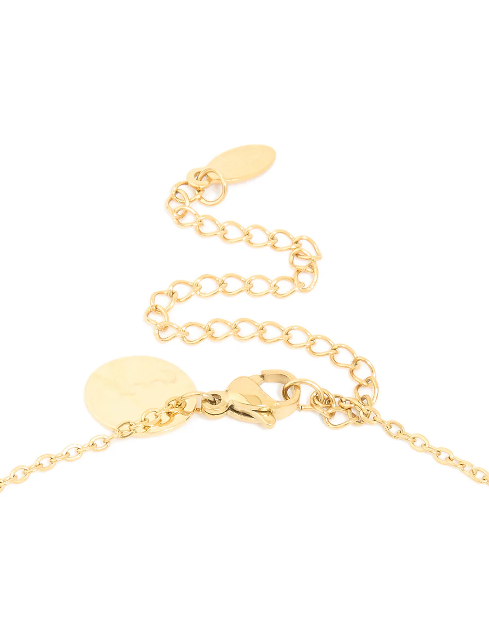 Waterproof Gold Plated Stainless Steel Cubic Zirconia Teardrop Y-Necklace - Image 5