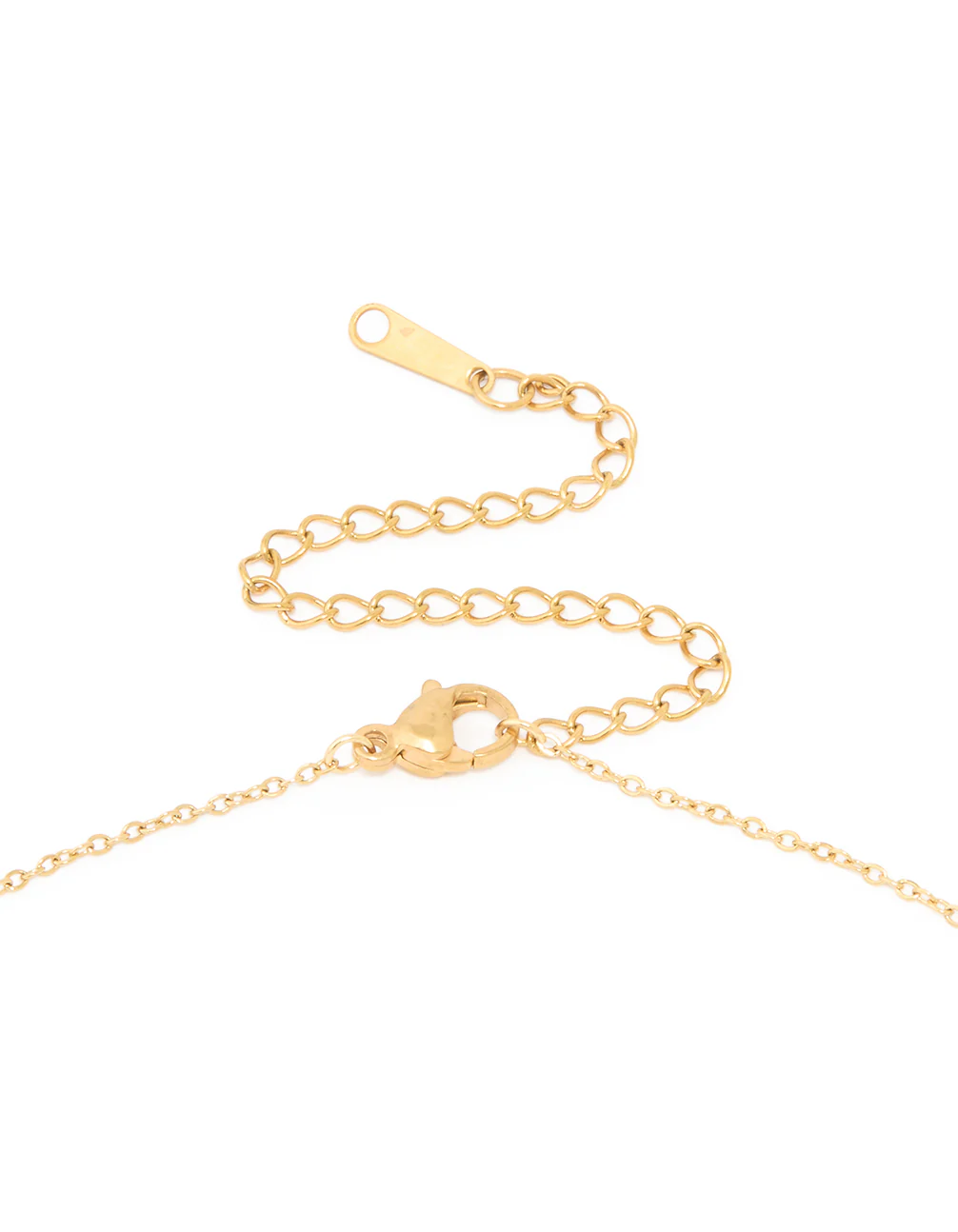 Waterproof Gold Plated Stainless Steel Cubic Zirconia Virgo Zodiac Sign Necklace - Image 5