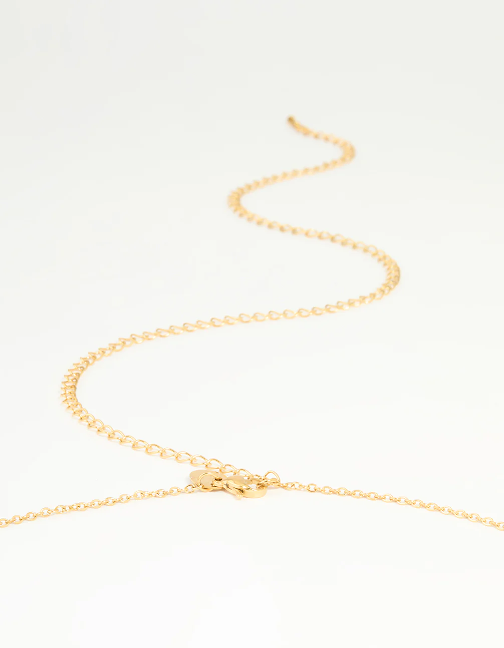 Waterproof Gold Plated Stainless Steel Cubic Zirconia Waist Chain - Image 3