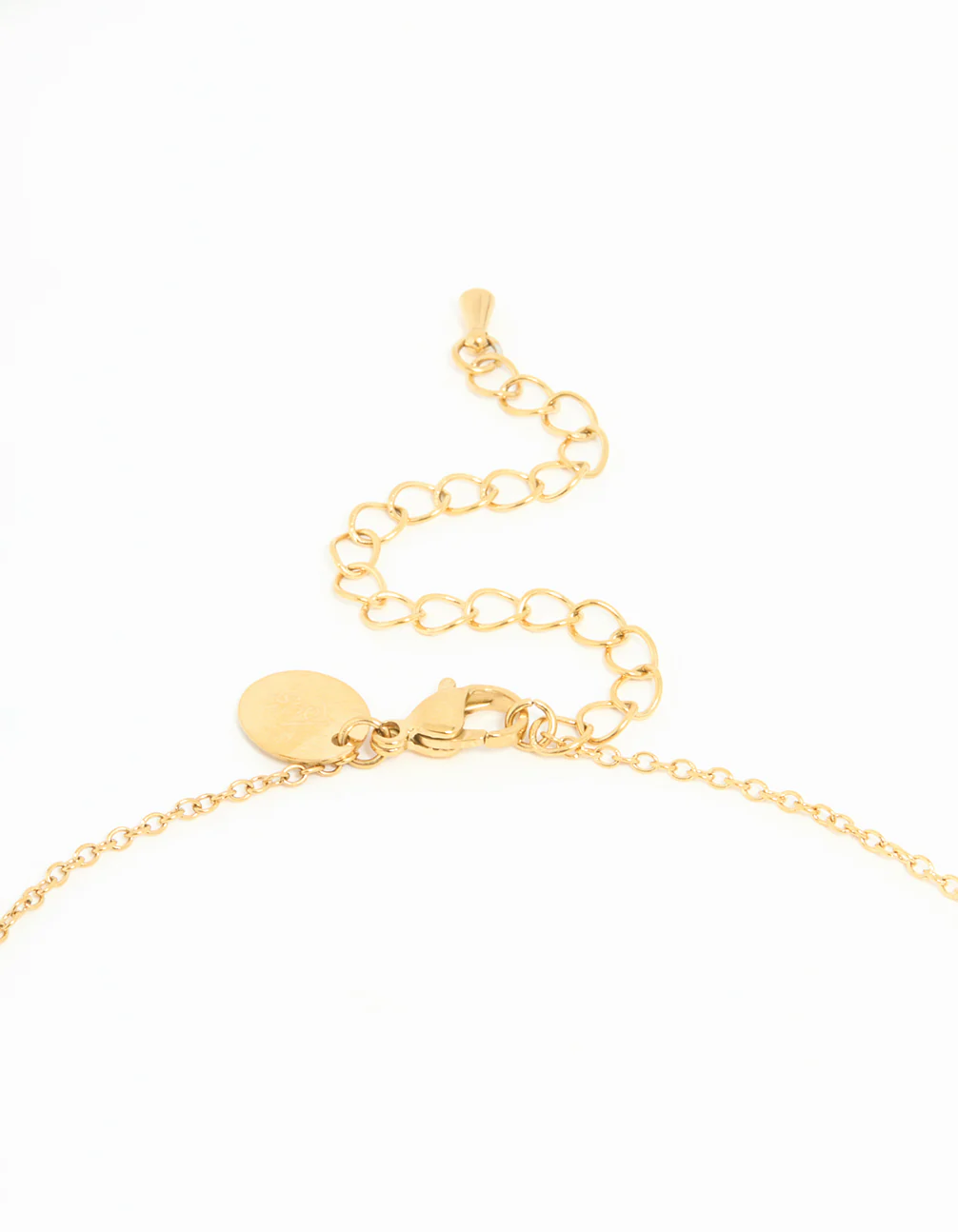 Waterproof Gold Plated Stainless Steel Cubic Zirconia Y-Necklace - Image 5