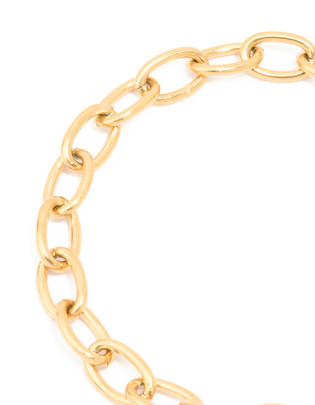 Waterproof Gold Plated Stainless Steel Dainty Clasp Chain Bracelet - Image 5