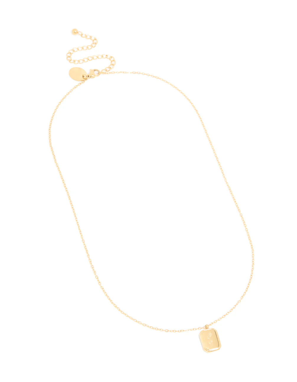 Waterproof Gold Plated Stainless Steel December Birth Flower Pointsettia Necklace - Image 4
