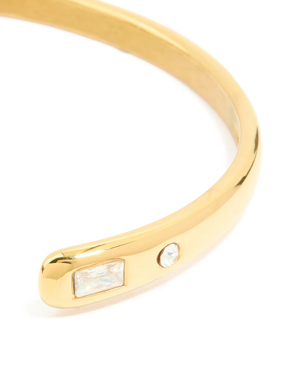 Waterproof Gold Plated Stainless Steel Diamante Celestial End Wrist Cuff - Image 2