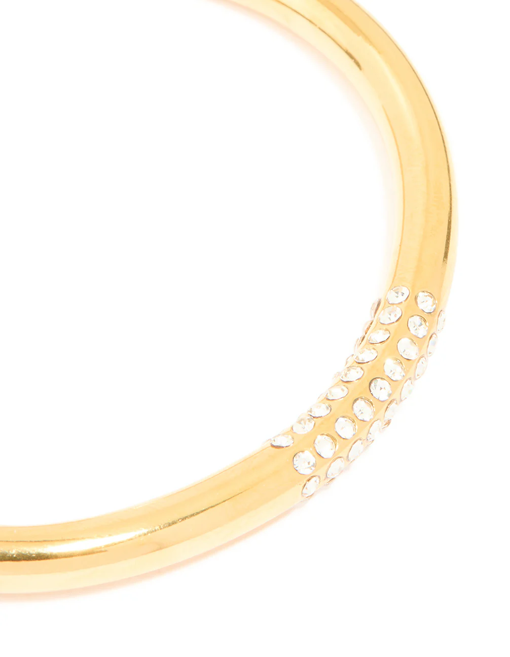 Waterproof Gold Plated Stainless Steel Diamante Wrist Cuff - Image 4