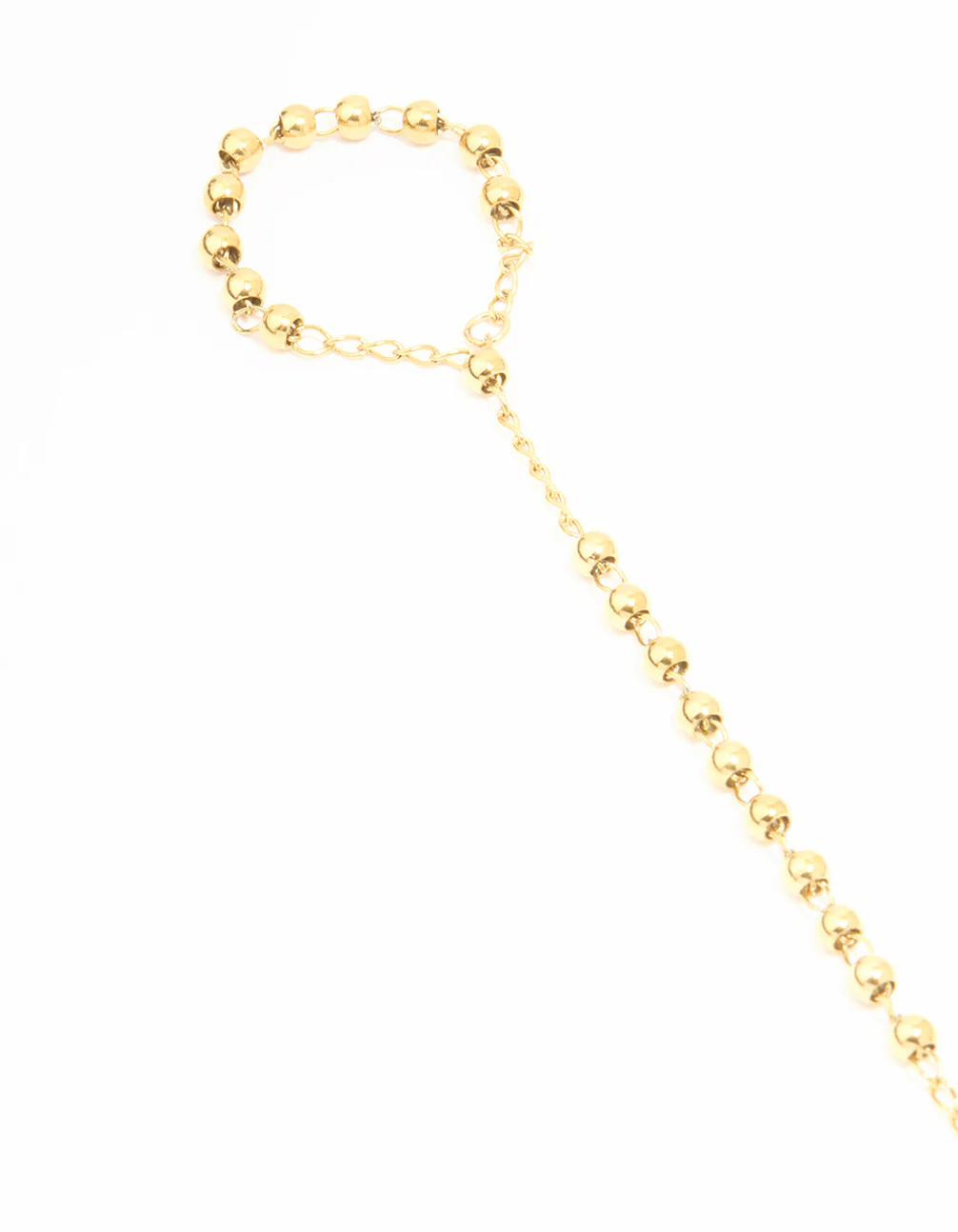 Waterproof Gold Plated Stainless Steel Discs Hand Chain - Image 2