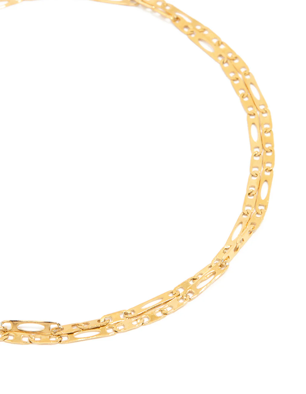 Waterproof Gold Plated Stainless Steel Layered Anklet - Image 2