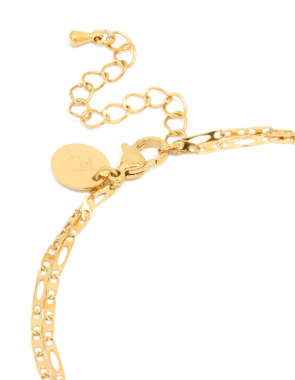 Waterproof Gold Plated Stainless Steel Layered Anklet - Image 3