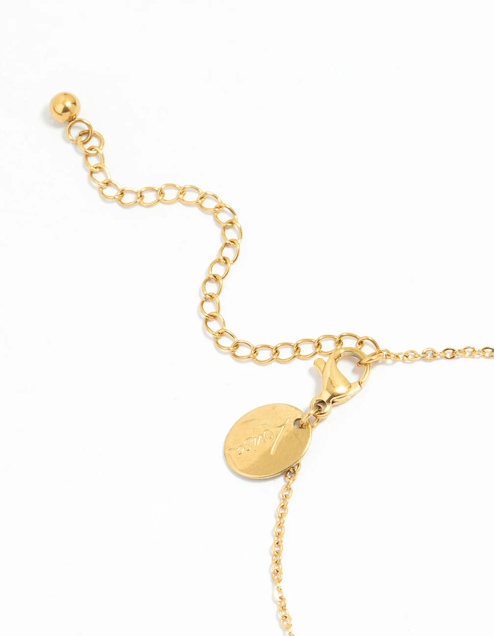 Waterproof Gold Plated Stainless Steel Double Ring Bracelet - Image 3