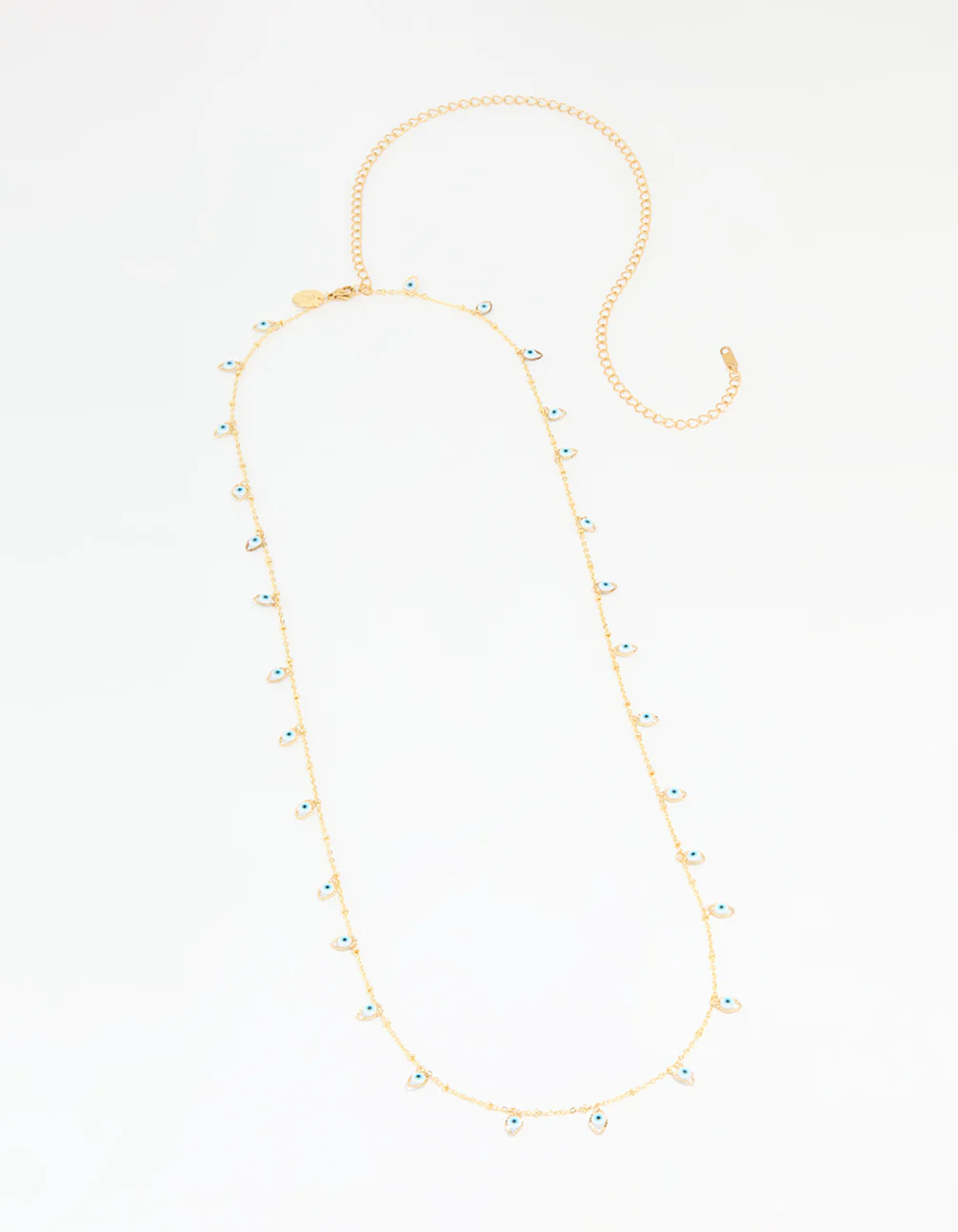 Waterproof Gold Plated Stainless Steel Evil Eye Waist Chain - Image 2