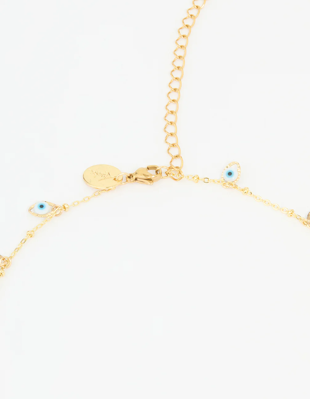 Waterproof Gold Plated Stainless Steel Evil Eye Waist Chain - Image 3