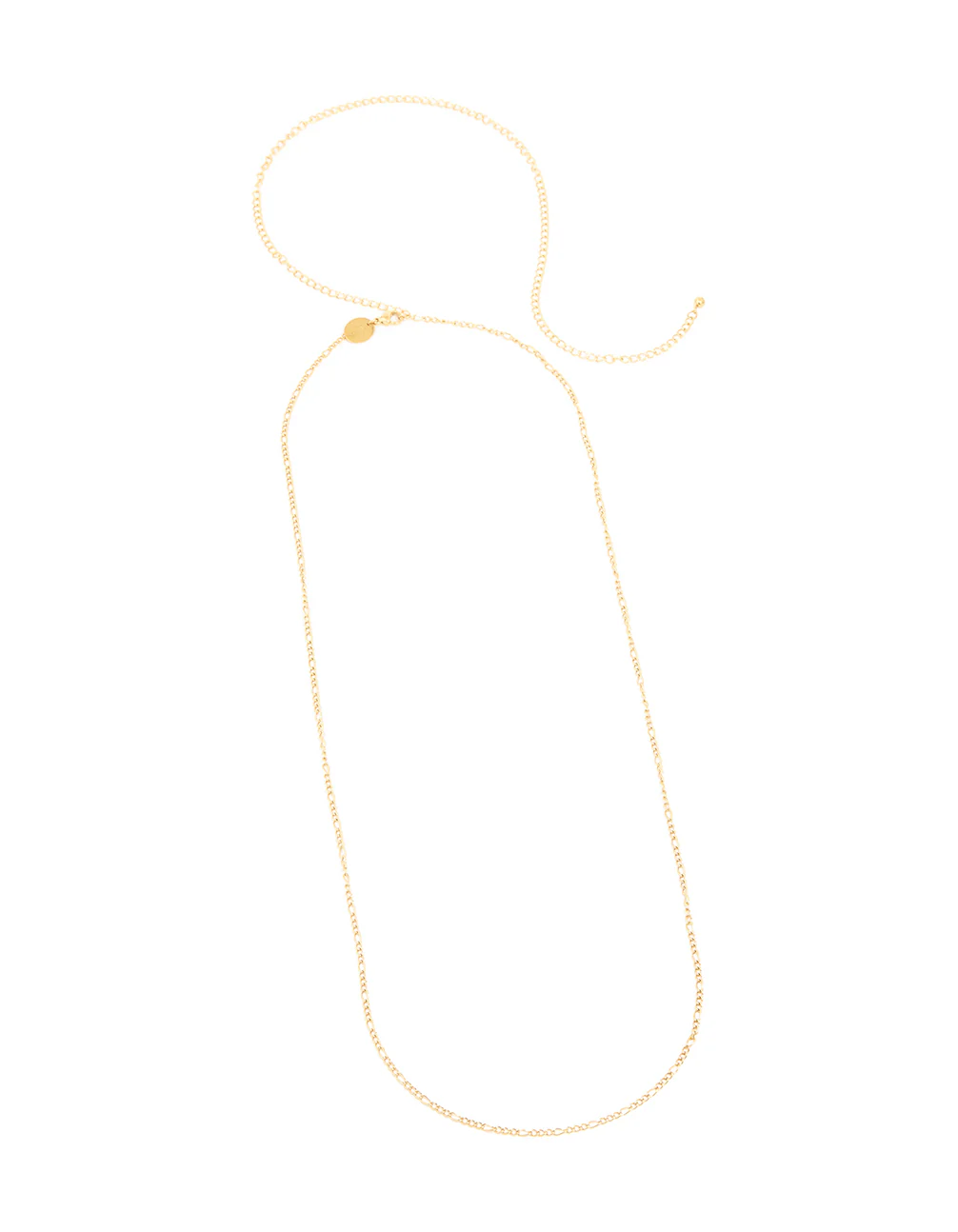 Waterproof Gold Plated Stainless Steel Figaro Waist Chain - Image 2