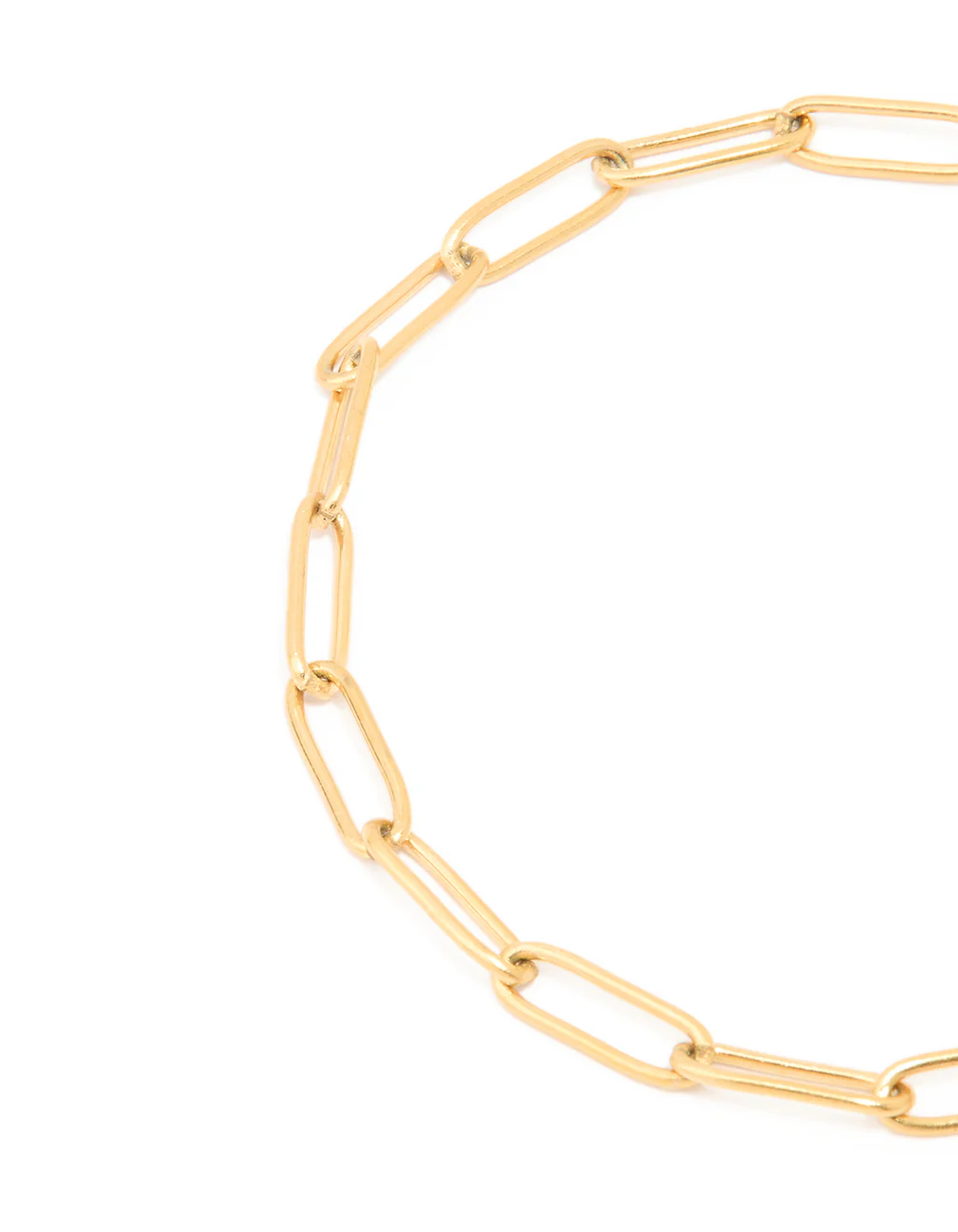 Waterproof Gold Plated Stainless Steel Fine Link Dainty Clasp Bracelet - Image 5