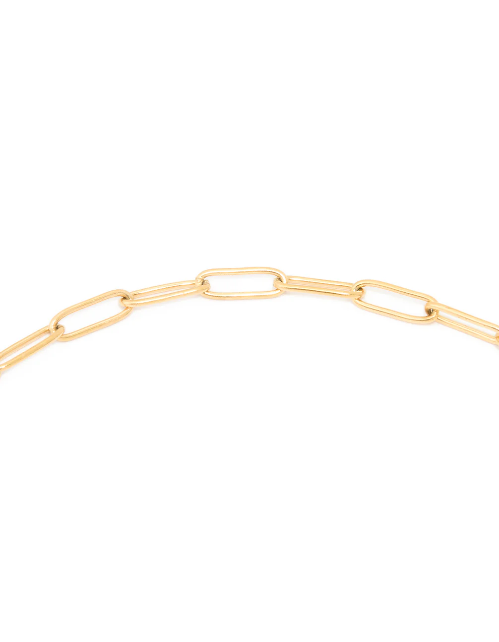 Waterproof Gold Plated Stainless Steel Fine Link Dainty Clasp Necklace - Image 5