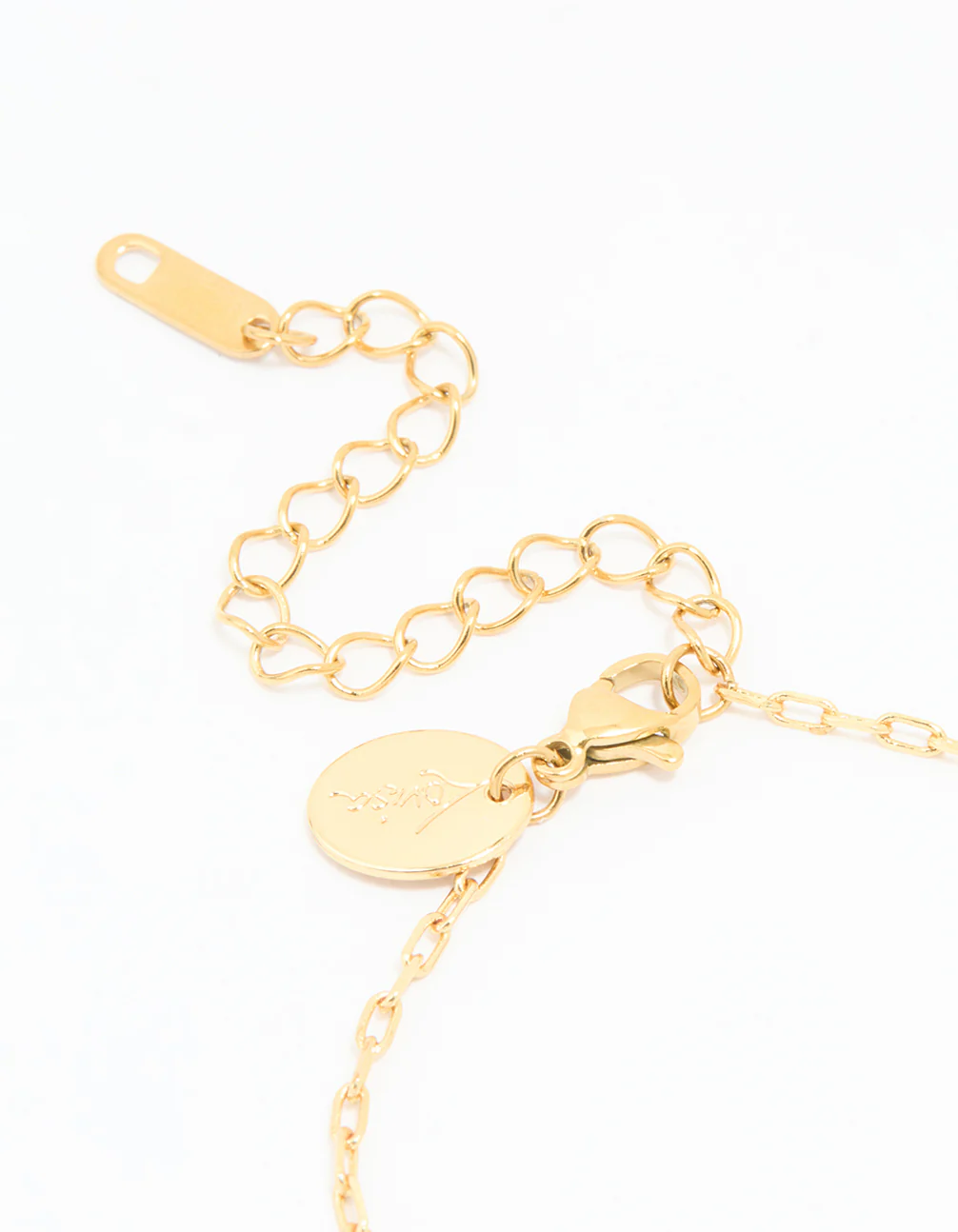 Waterproof Gold Plated Stainless Steel Flower & Sun Charm Bracelet - Image 3