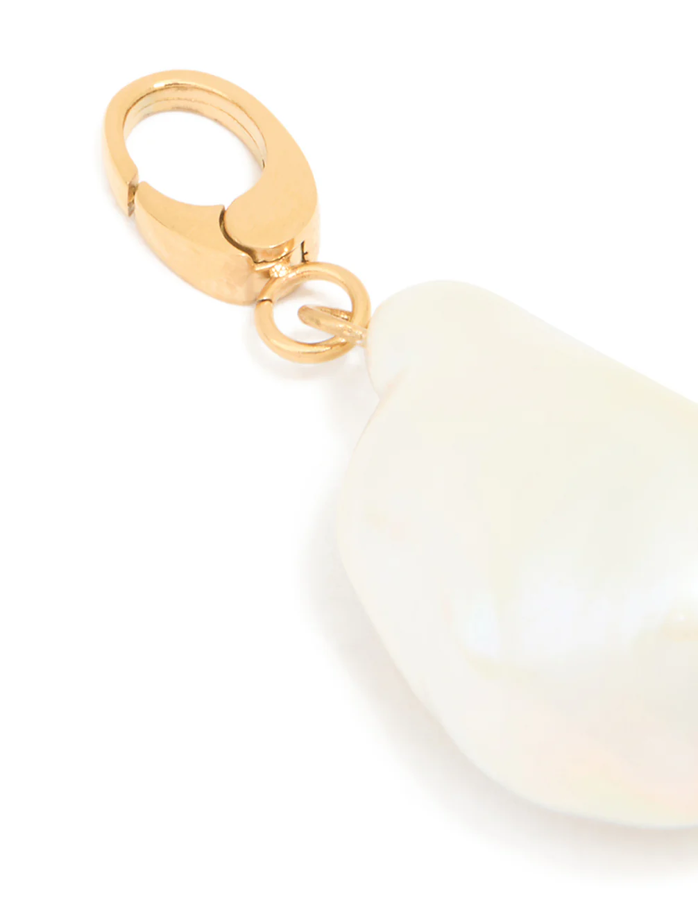 Waterproof Gold Plated Stainless Steel Freshwater Pearl Charm - Image 3