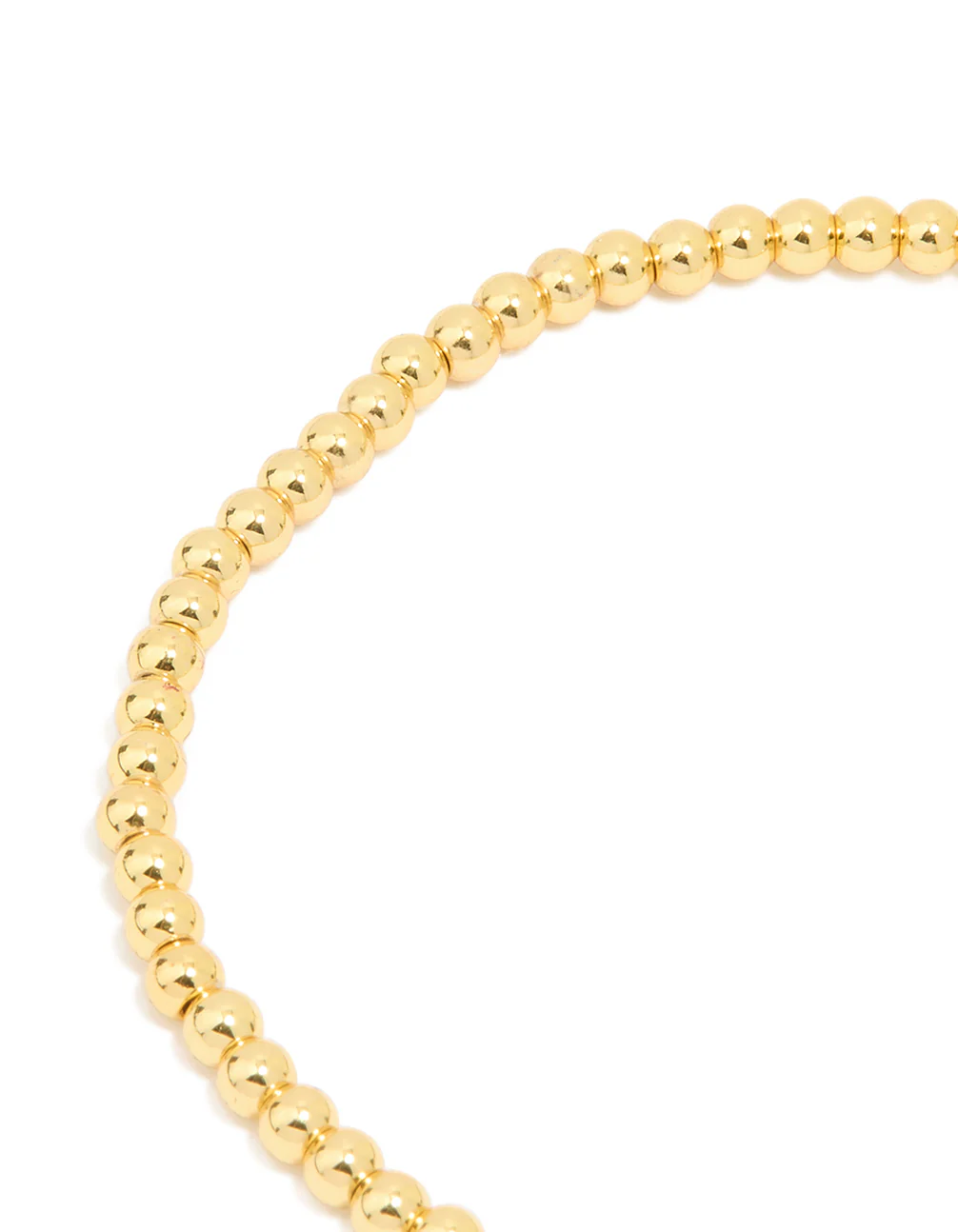 Waterproof Gold Plated Stainless Steel Hamsa Stretch Bracelet - Image 3