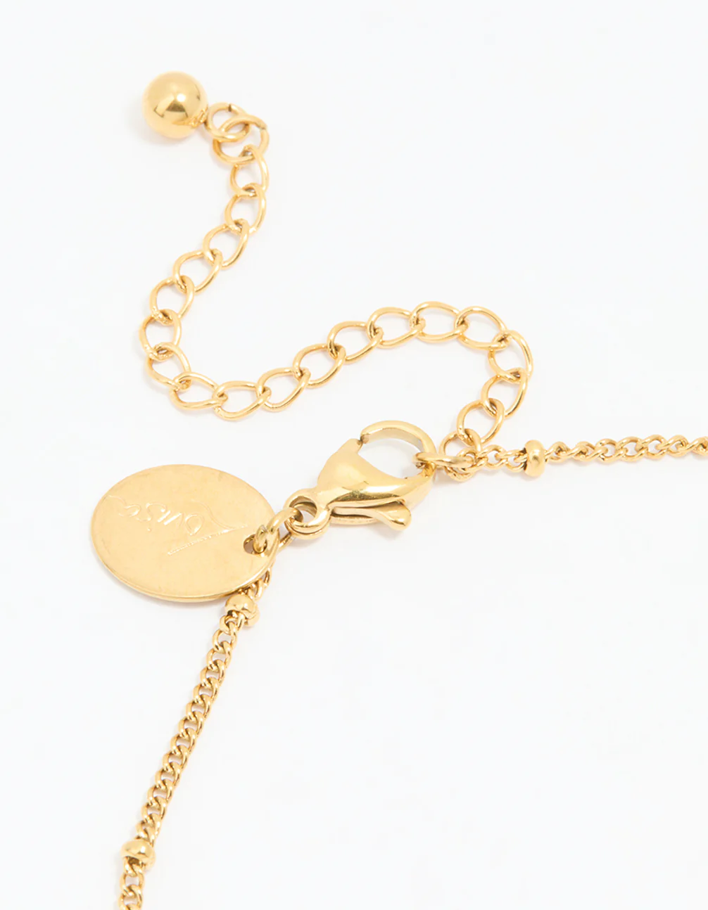 Waterproof Gold Plated Stainless Steel Heart Charms Anklet - Image 3