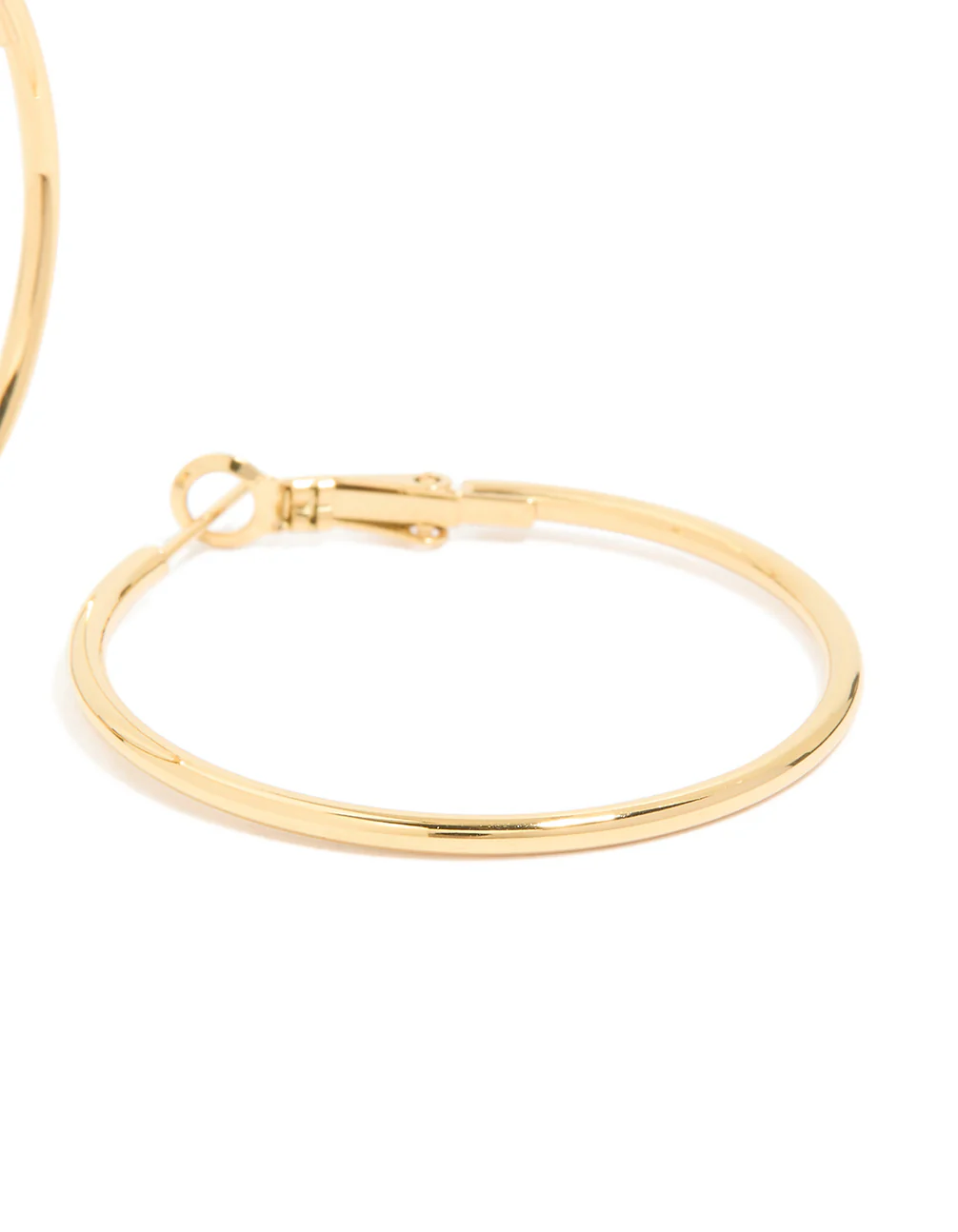 Waterproof Gold Plated Stainless Steel Hoop Earrings 40 NN - Image 3