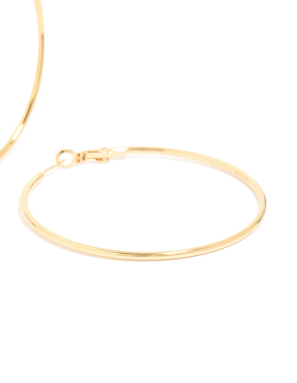 Waterproof Gold Plated Stainless Steel Hoop Earrings 55 MM - Image 3