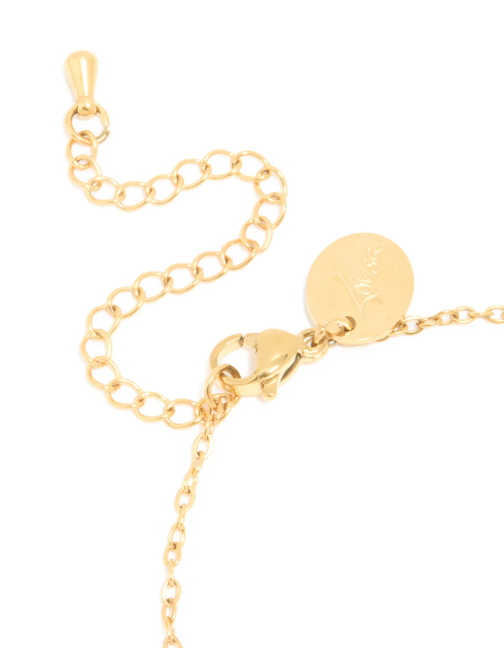Waterproof Gold Plated Stainless Steel January Red Cubic Zirconia Birthstone Bracelet - Image 5
