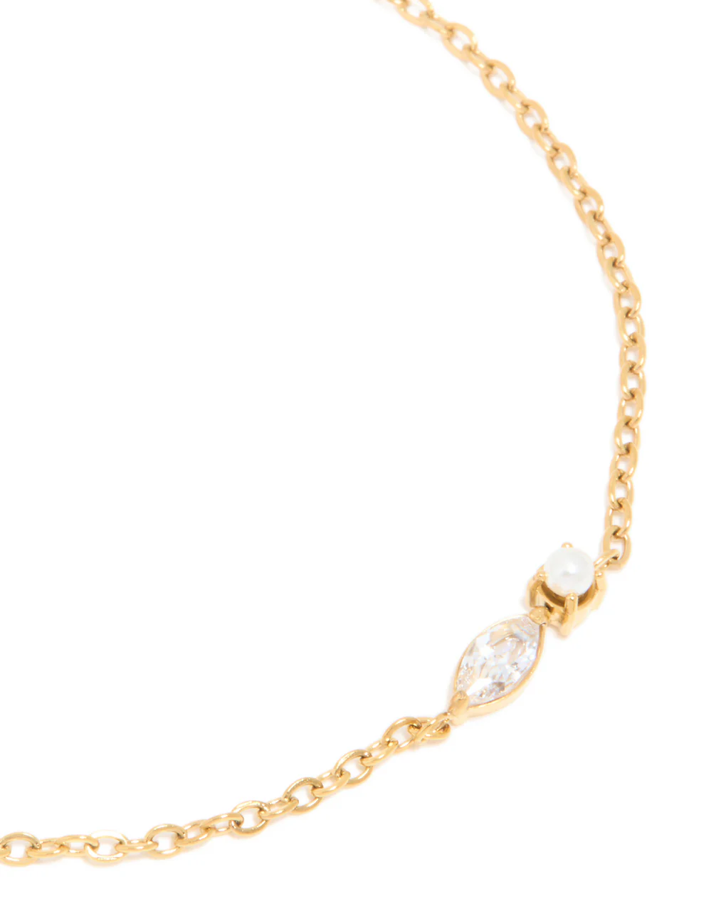 Waterproof Gold Plated Stainless Steel June Cubic Zirconia Birthstone Bracelet - Image 4