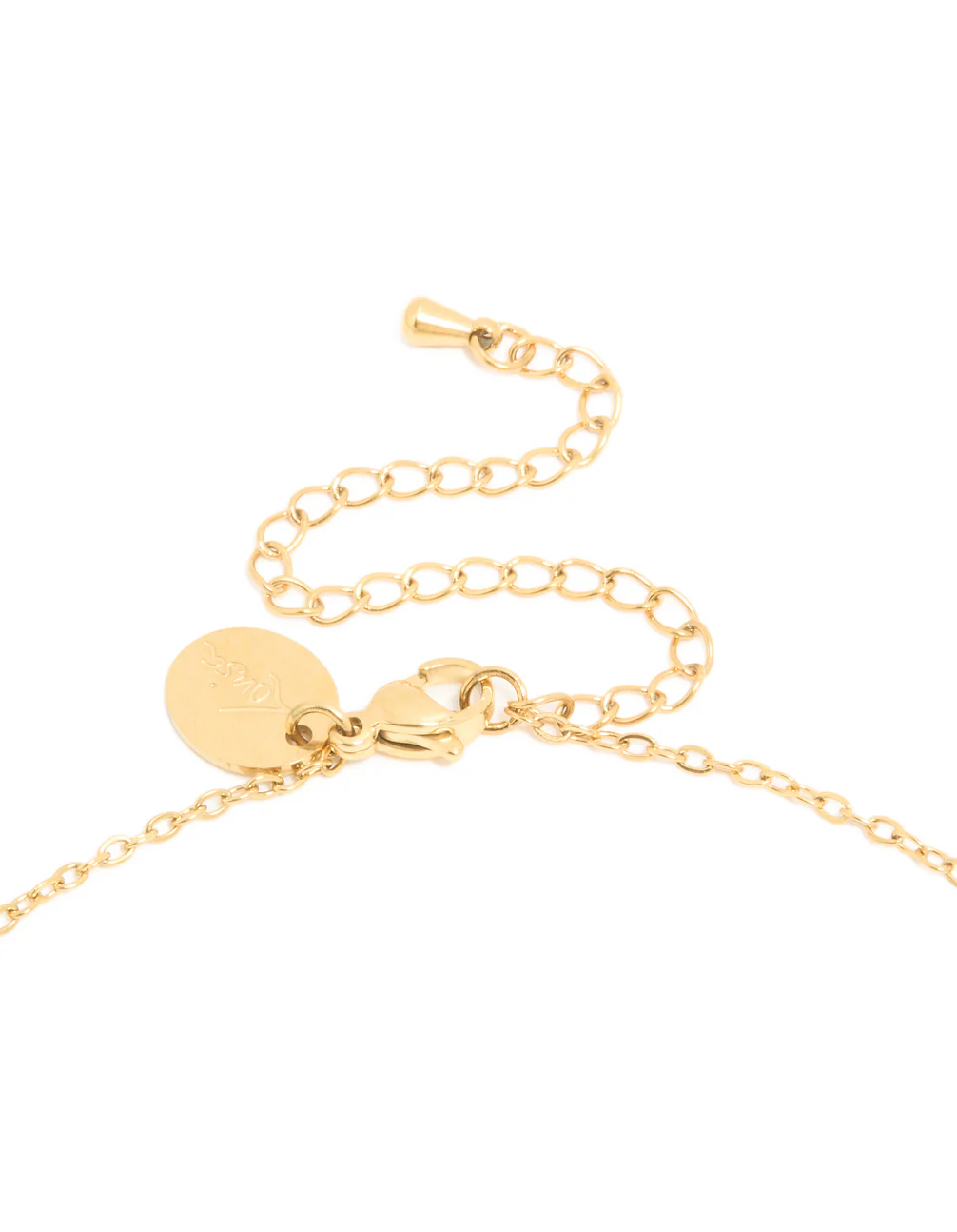 Waterproof Gold Plated Stainless Steel June Cubic Zirconia Birthstone Necklace & Earrings Set - Image 3