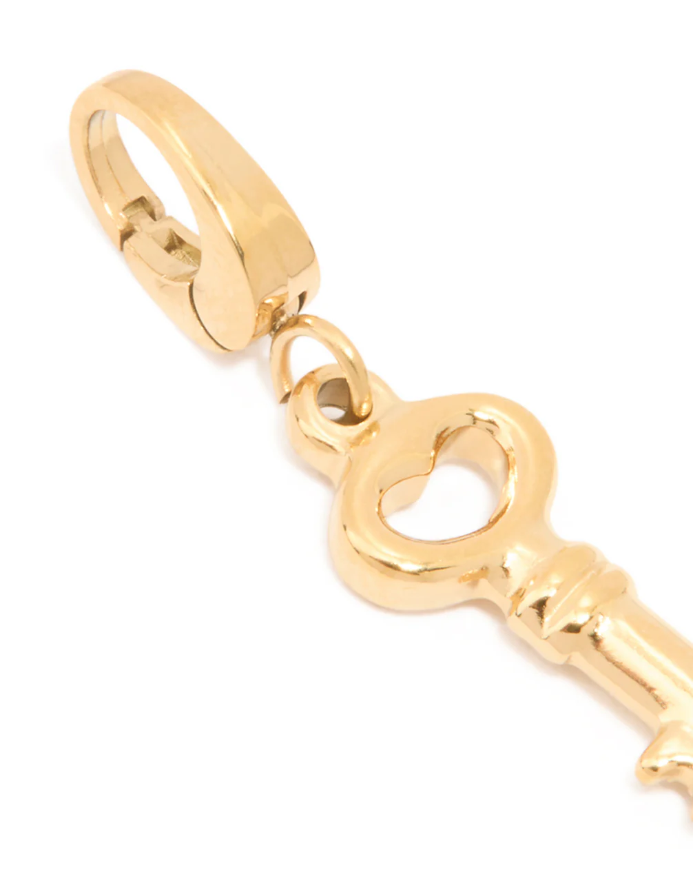 Waterproof Gold Plated Stainless Steel Key Charm - Image 3